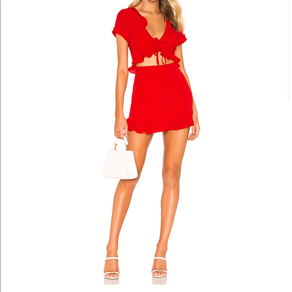 Superdown Mia ruffle dress